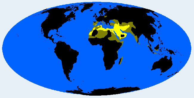 Orientalid distribution