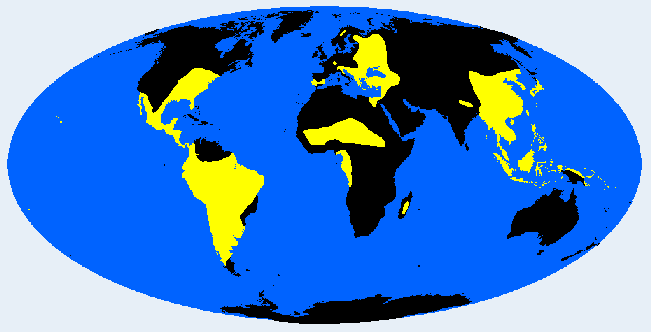 hypsicranic distribution